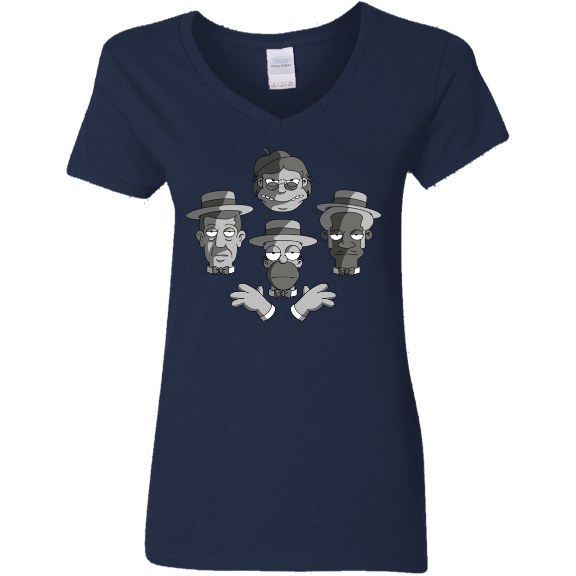 T-Shirts Navy / S The Besharps Rhapsody Women's V-Neck T-Shirt