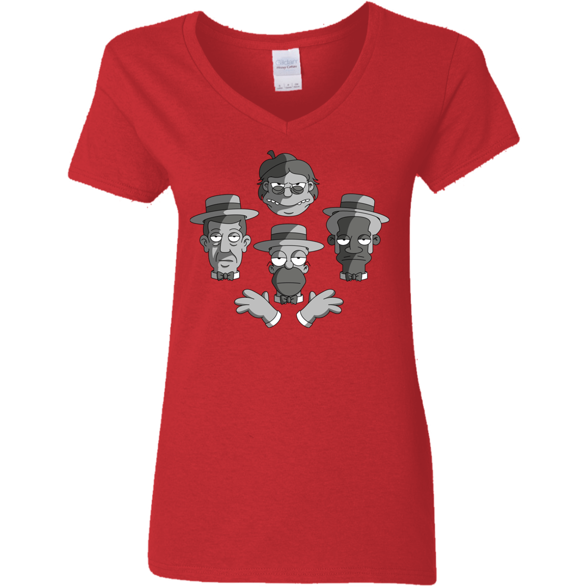 T-Shirts Red / S The Besharps Rhapsody Women's V-Neck T-Shirt