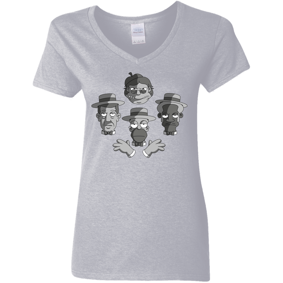 T-Shirts Sport Grey / S The Besharps Rhapsody Women's V-Neck T-Shirt