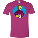 T-Shirts Antique Heliconia / S The Best Boss Men's Semi-Fitted Softstyle