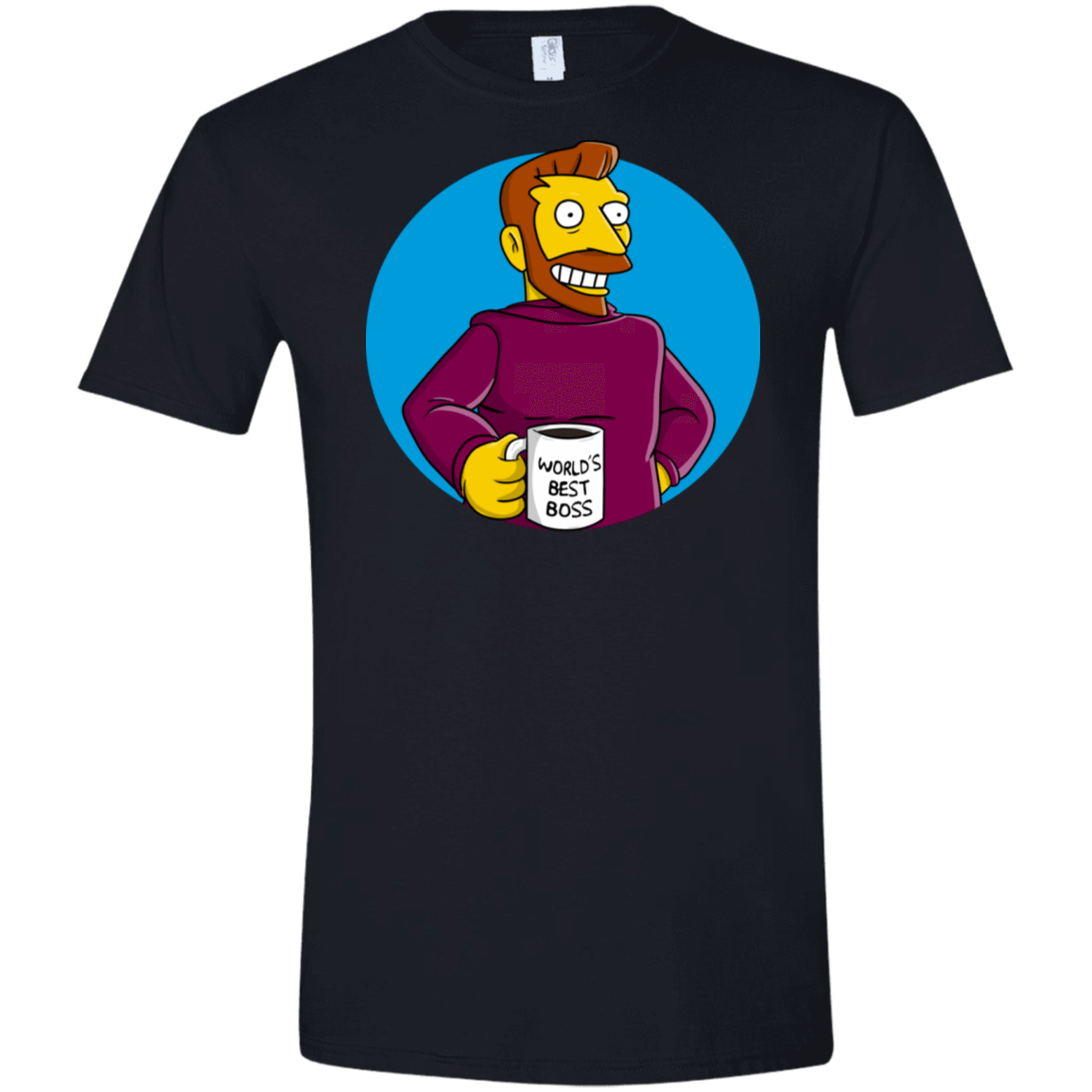 T-Shirts Black / X-Small The Best Boss Men's Semi-Fitted Softstyle