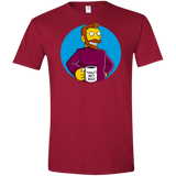 T-Shirts Cardinal Red / S The Best Boss Men's Semi-Fitted Softstyle