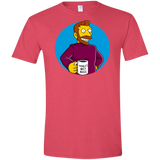 T-Shirts Heather Red / S The Best Boss Men's Semi-Fitted Softstyle