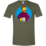 T-Shirts Military Green / S The Best Boss Men's Semi-Fitted Softstyle