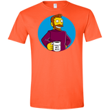 T-Shirts Orange / S The Best Boss Men's Semi-Fitted Softstyle