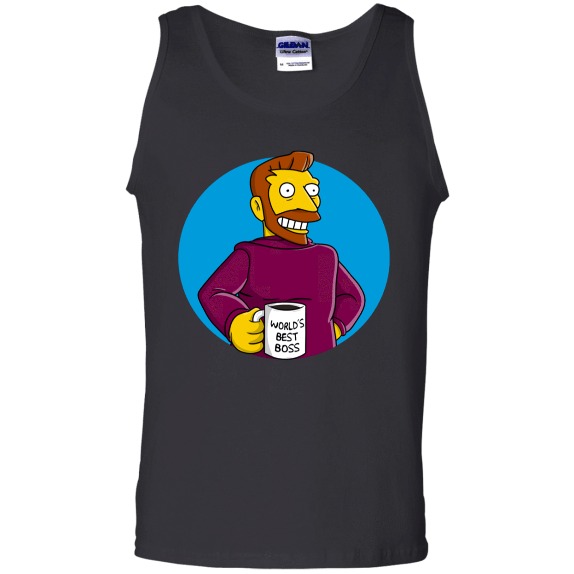 T-Shirts Black / S The Best Boss Men's Tank Top