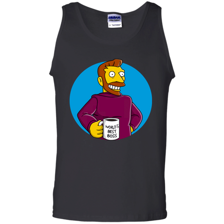 T-Shirts Black / S The Best Boss Men's Tank Top