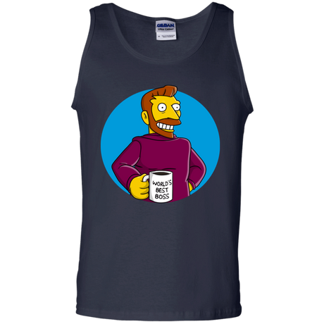 T-Shirts Navy / S The Best Boss Men's Tank Top