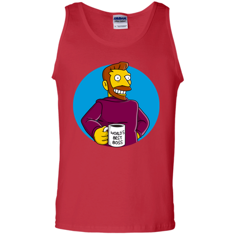 T-Shirts Red / S The Best Boss Men's Tank Top