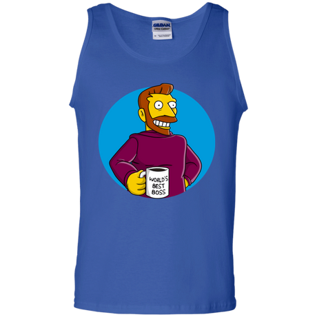 T-Shirts Royal / S The Best Boss Men's Tank Top