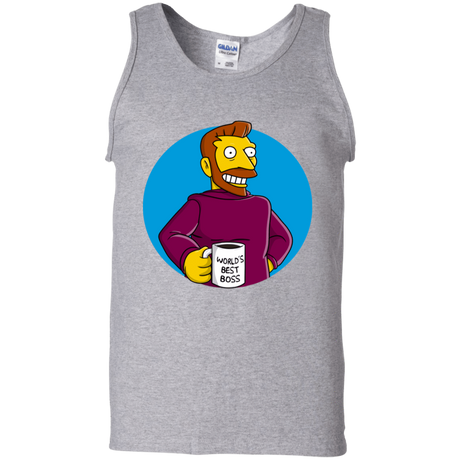 T-Shirts Sport Grey / S The Best Boss Men's Tank Top