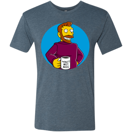 T-Shirts Indigo / S The Best Boss Men's Triblend T-Shirt