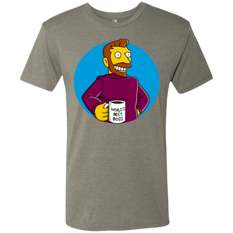 T-Shirts Venetian Grey / S The Best Boss Men's Triblend T-Shirt