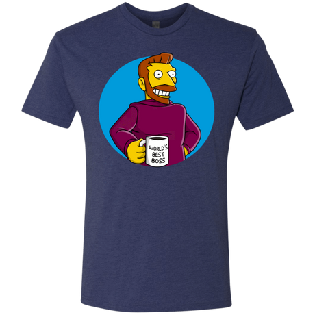 T-Shirts Vintage Navy / S The Best Boss Men's Triblend T-Shirt