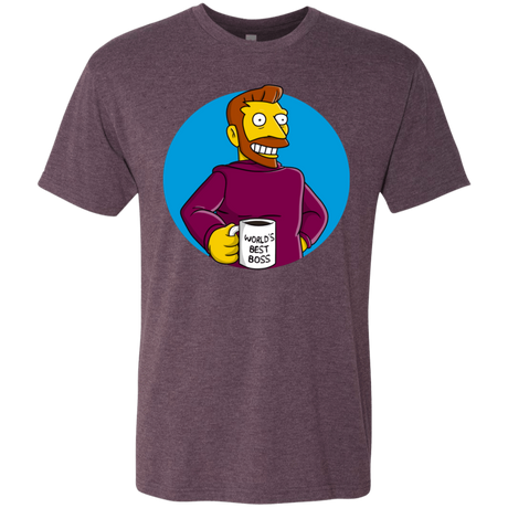 T-Shirts Vintage Purple / S The Best Boss Men's Triblend T-Shirt