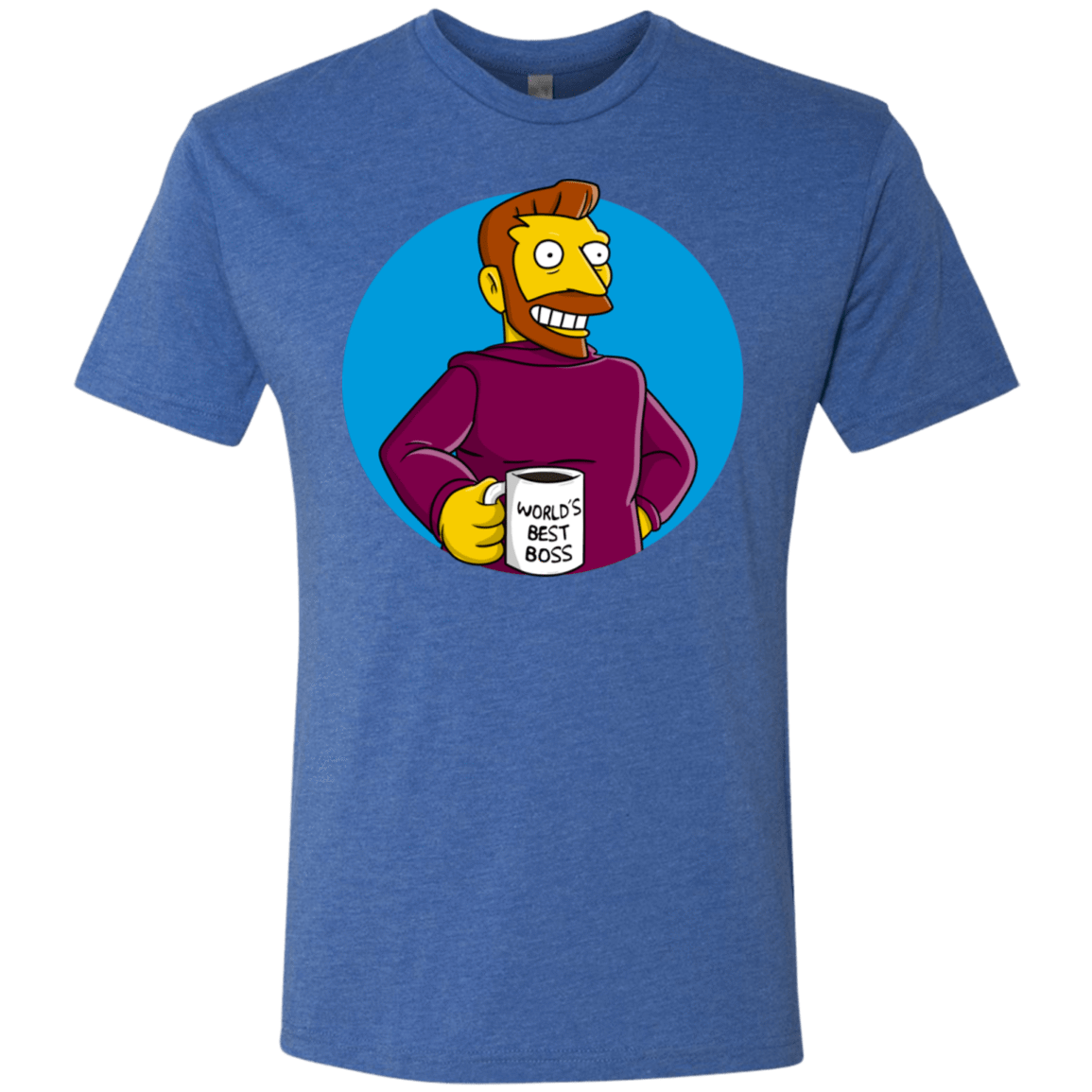 T-Shirts Vintage Royal / S The Best Boss Men's Triblend T-Shirt