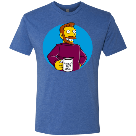 T-Shirts Vintage Royal / S The Best Boss Men's Triblend T-Shirt
