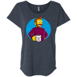 T-Shirts Vintage Navy / X-Small The Best Boss Triblend Dolman Sleeve