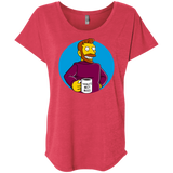 T-Shirts Vintage Red / X-Small The Best Boss Triblend Dolman Sleeve