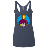 T-Shirts Vintage Navy / X-Small The Best Boss Women's Triblend Racerback Tank