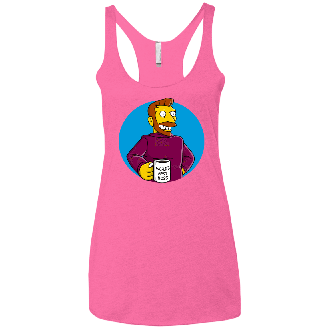 T-Shirts Vintage Pink / X-Small The Best Boss Women's Triblend Racerback Tank