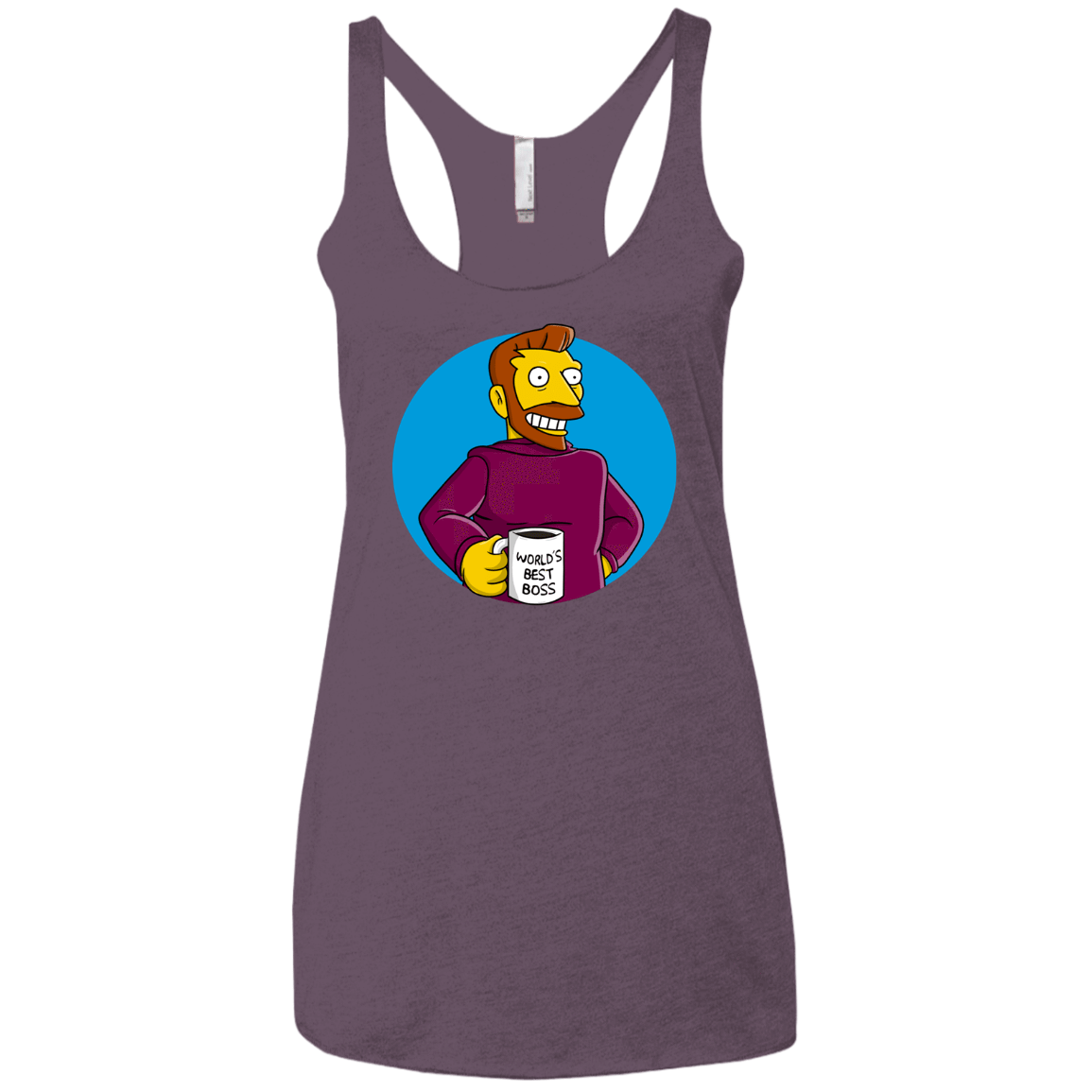T-Shirts Vintage Purple / X-Small The Best Boss Women's Triblend Racerback Tank