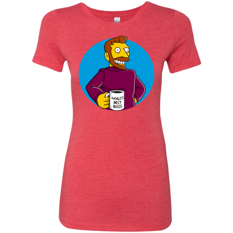 T-Shirts Vintage Red / S The Best Boss Women's Triblend T-Shirt
