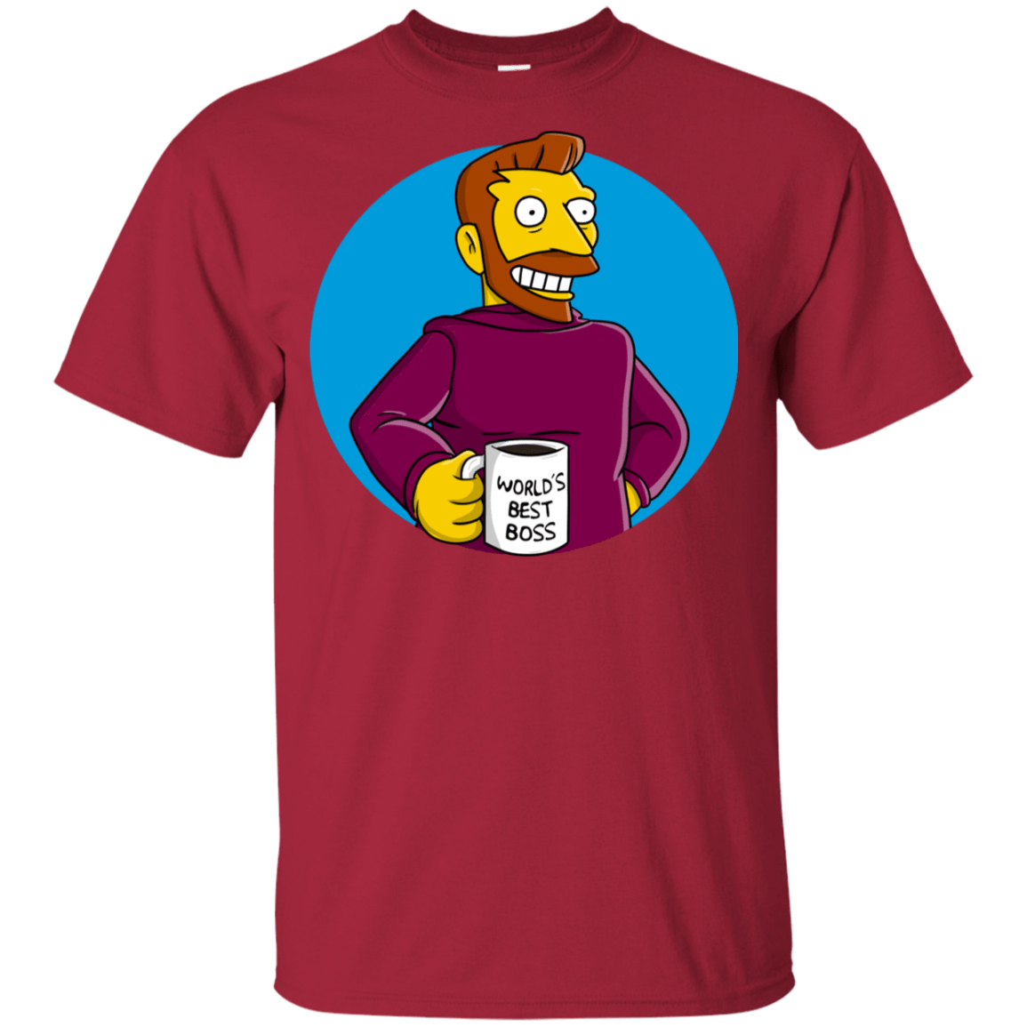 T-Shirts Cardinal / YXS The Best Boss Youth T-Shirt