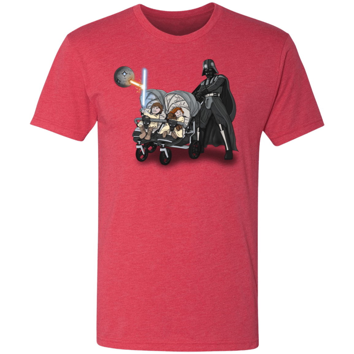 T-Shirts Vintage Red / S The Best Father Men's Triblend T-Shirt