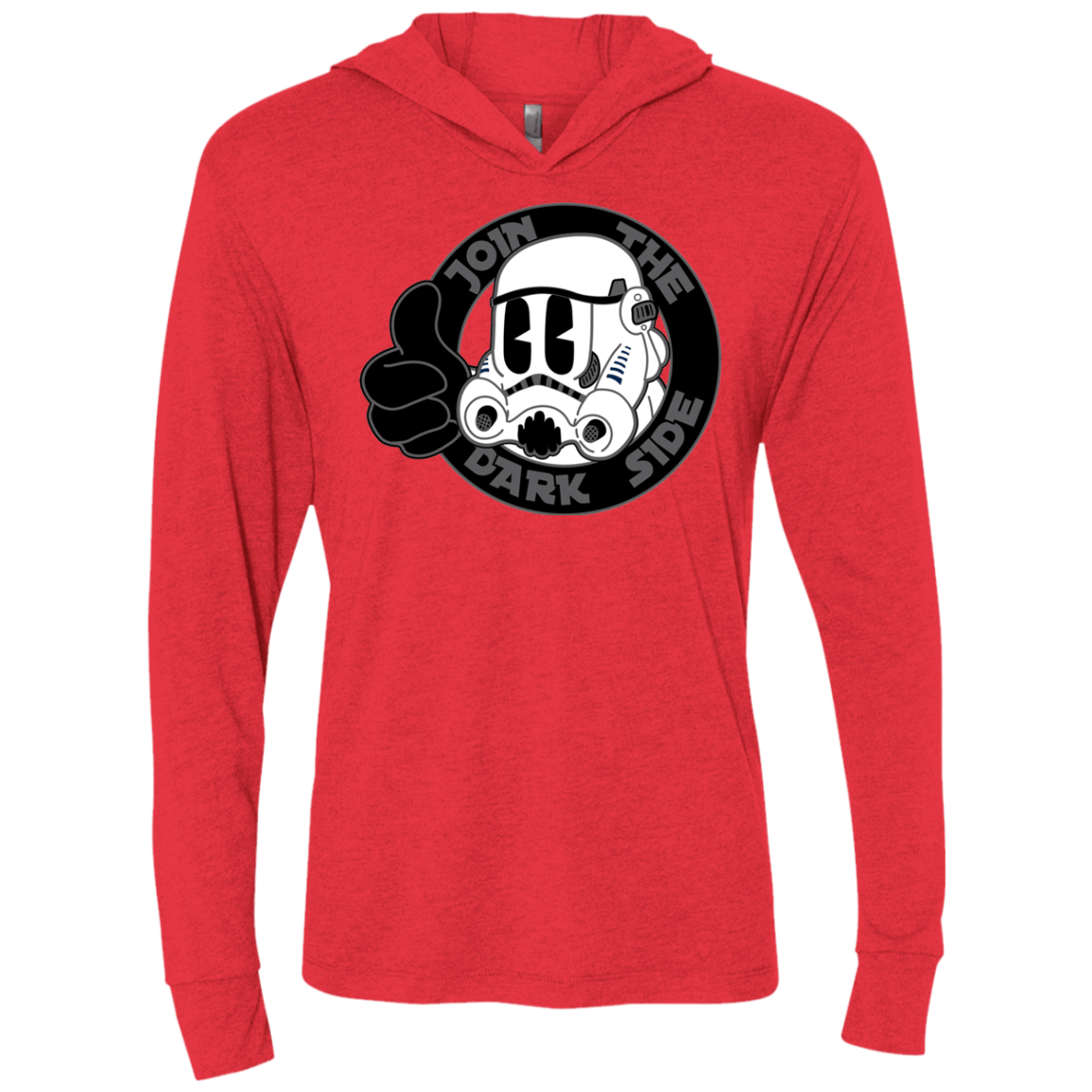 T-Shirts Vintage Red / X-Small The Best Side Triblend Long Sleeve Hoodie Tee