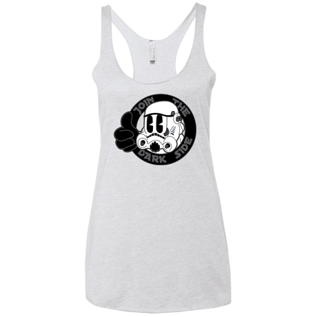 T-Shirts Heather White / X-Small The Best Side Women's Triblend Racerback Tank