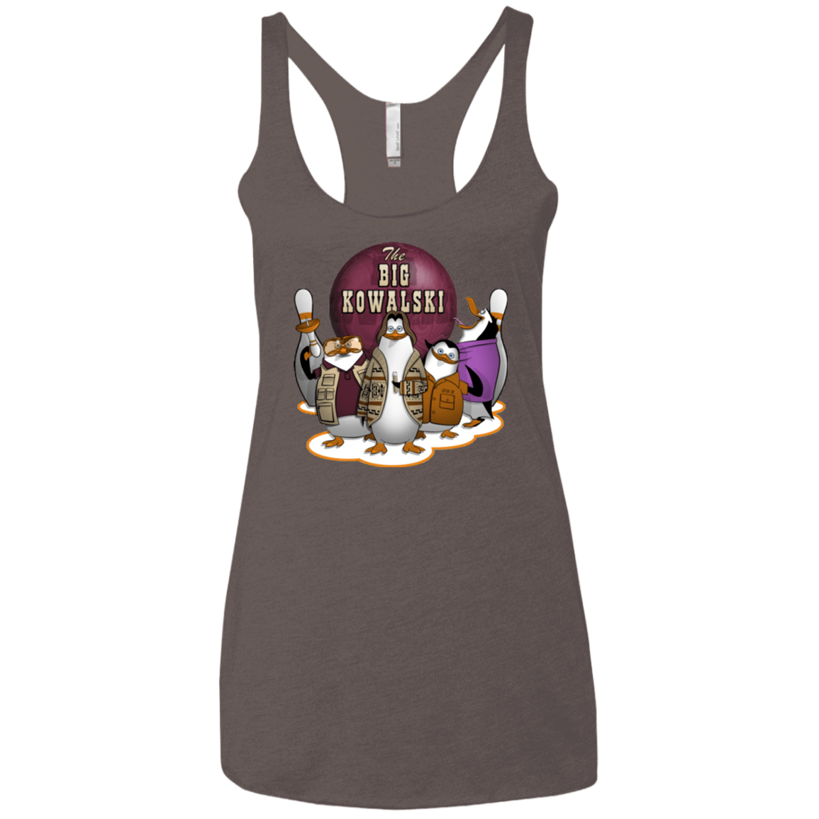 T-Shirts Macchiato / X-Small The Big Kowalski Women's Triblend Racerback Tank