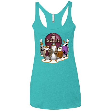 T-Shirts Tahiti Blue / X-Small The Big Kowalski Women's Triblend Racerback Tank