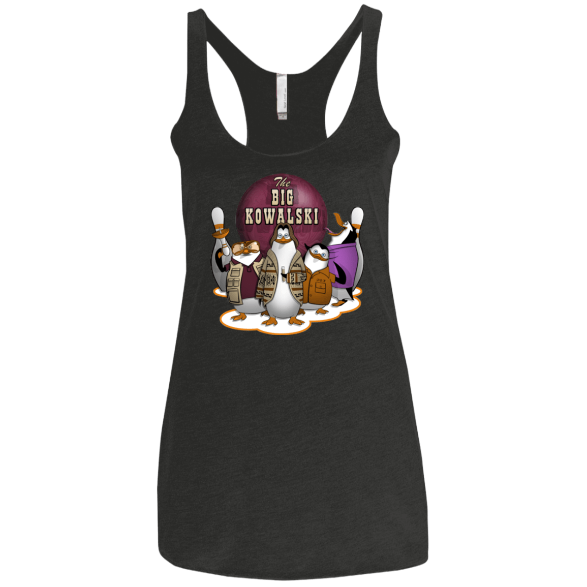 T-Shirts Vintage Black / X-Small The Big Kowalski Women's Triblend Racerback Tank