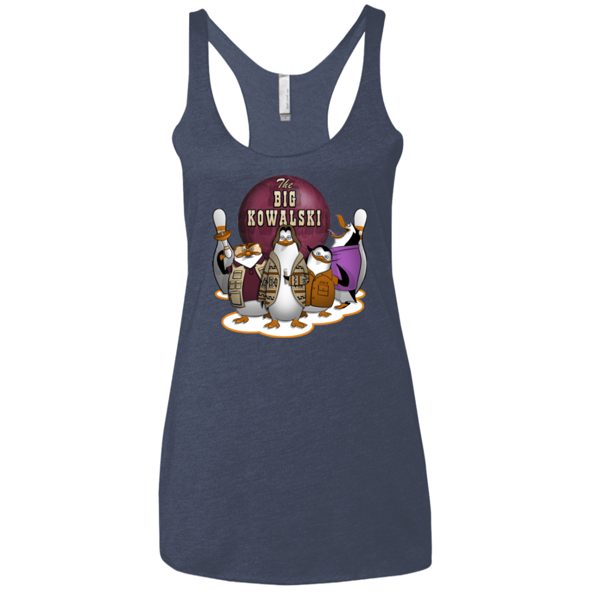 T-Shirts Vintage Navy / X-Small The Big Kowalski Women's Triblend Racerback Tank