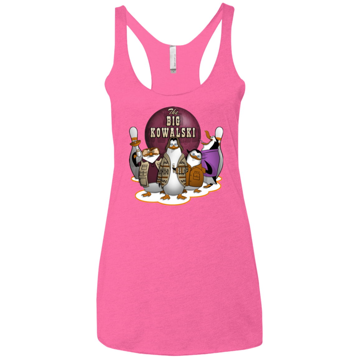 T-Shirts Vintage Pink / X-Small The Big Kowalski Women's Triblend Racerback Tank