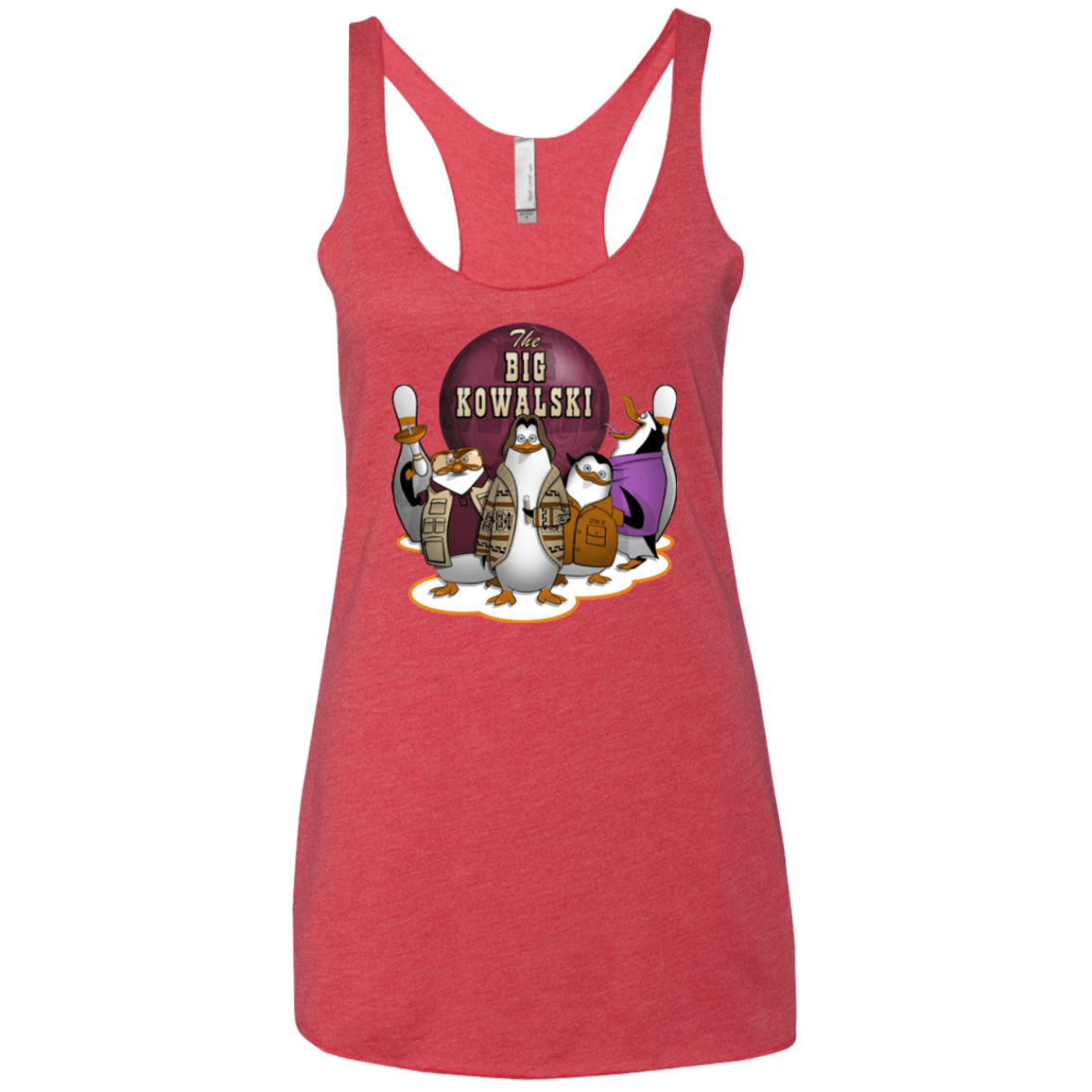 T-Shirts Vintage Red / X-Small The Big Kowalski Women's Triblend Racerback Tank