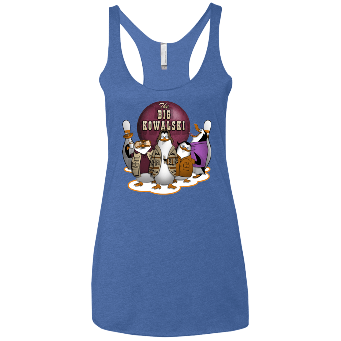 T-Shirts Vintage Royal / X-Small The Big Kowalski Women's Triblend Racerback Tank