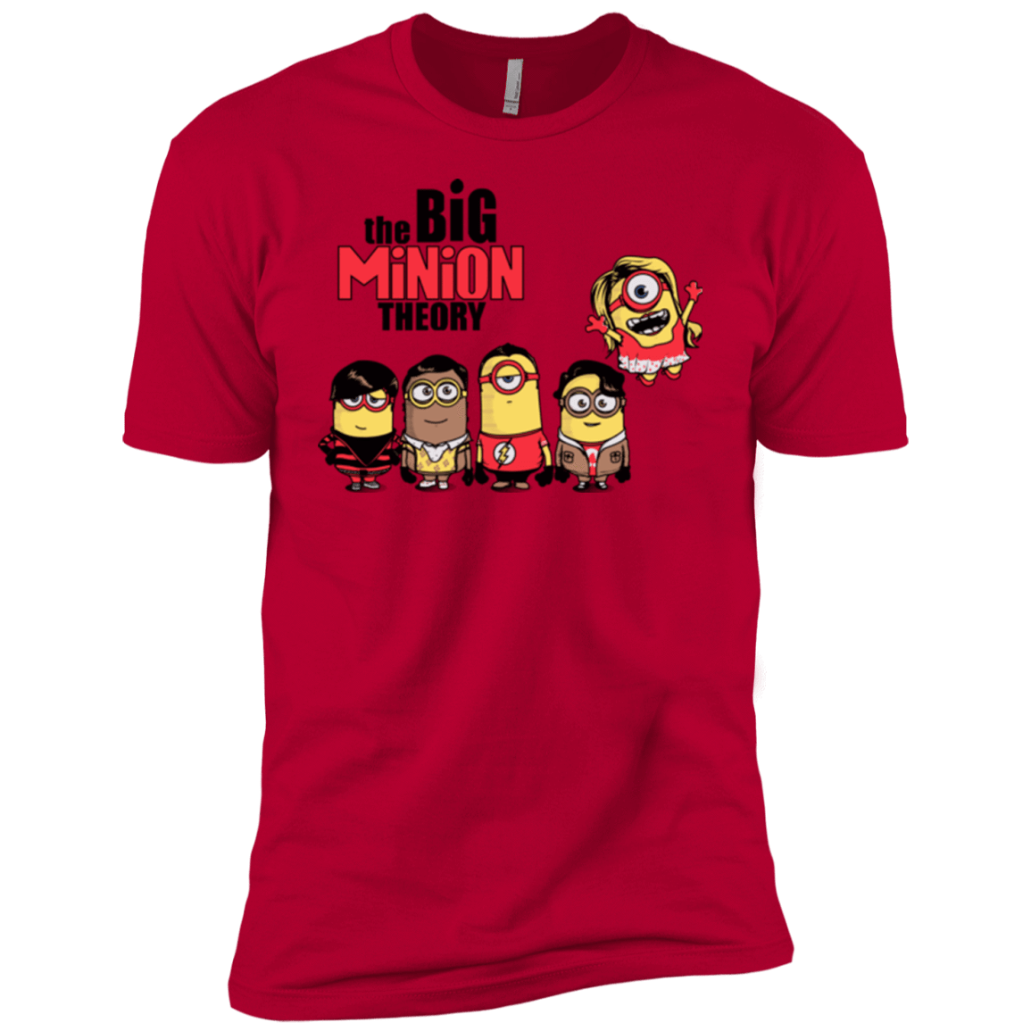 T-Shirts Red / YXS THE BIG MINION THEORY Boys Premium T-Shirt