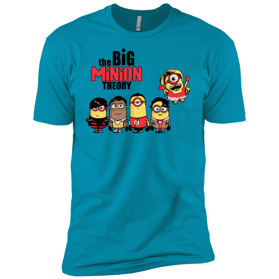 T-Shirts Turquoise / YXS THE BIG MINION THEORY Boys Premium T-Shirt