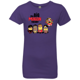 T-Shirts Purple Rush / YXS THE BIG MINION THEORY Girls Premium T-Shirt