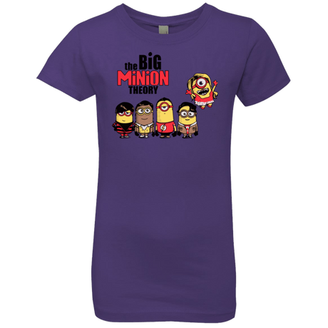 T-Shirts Purple Rush / YXS THE BIG MINION THEORY Girls Premium T-Shirt