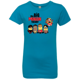 T-Shirts Turquoise / YXS THE BIG MINION THEORY Girls Premium T-Shirt