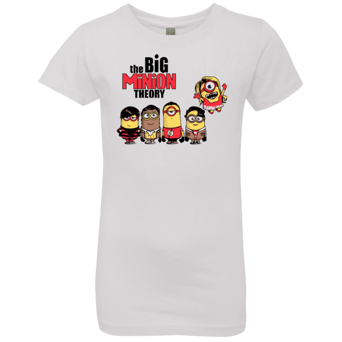 T-Shirts White / YXS THE BIG MINION THEORY Girls Premium T-Shirt