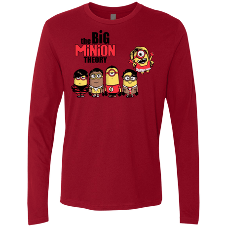 T-Shirts Cardinal / Small THE BIG MINION THEORY Men's Premium Long Sleeve