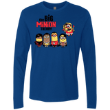 T-Shirts Royal / Small THE BIG MINION THEORY Men's Premium Long Sleeve