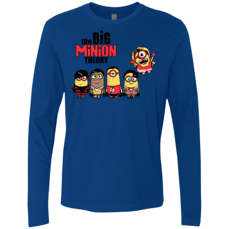 T-Shirts Royal / Small THE BIG MINION THEORY Men's Premium Long Sleeve