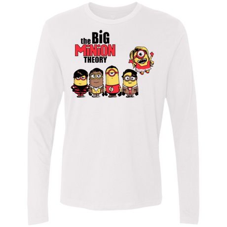 T-Shirts White / Small THE BIG MINION THEORY Men's Premium Long Sleeve