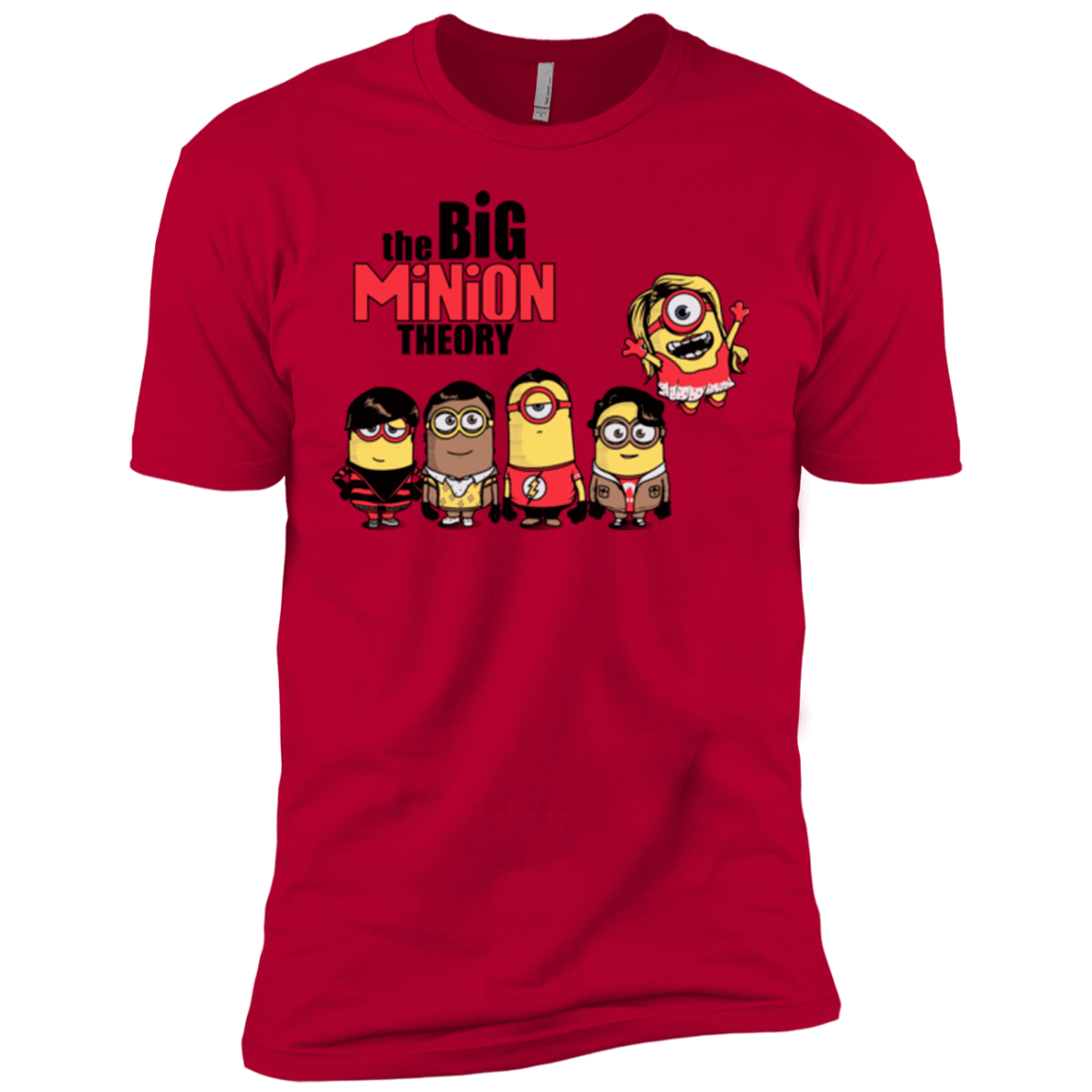 T-Shirts Red / X-Small THE BIG MINION THEORY Men's Premium T-Shirt