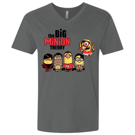 T-Shirts Heavy Metal / X-Small THE BIG MINION THEORY Men's Premium V-Neck